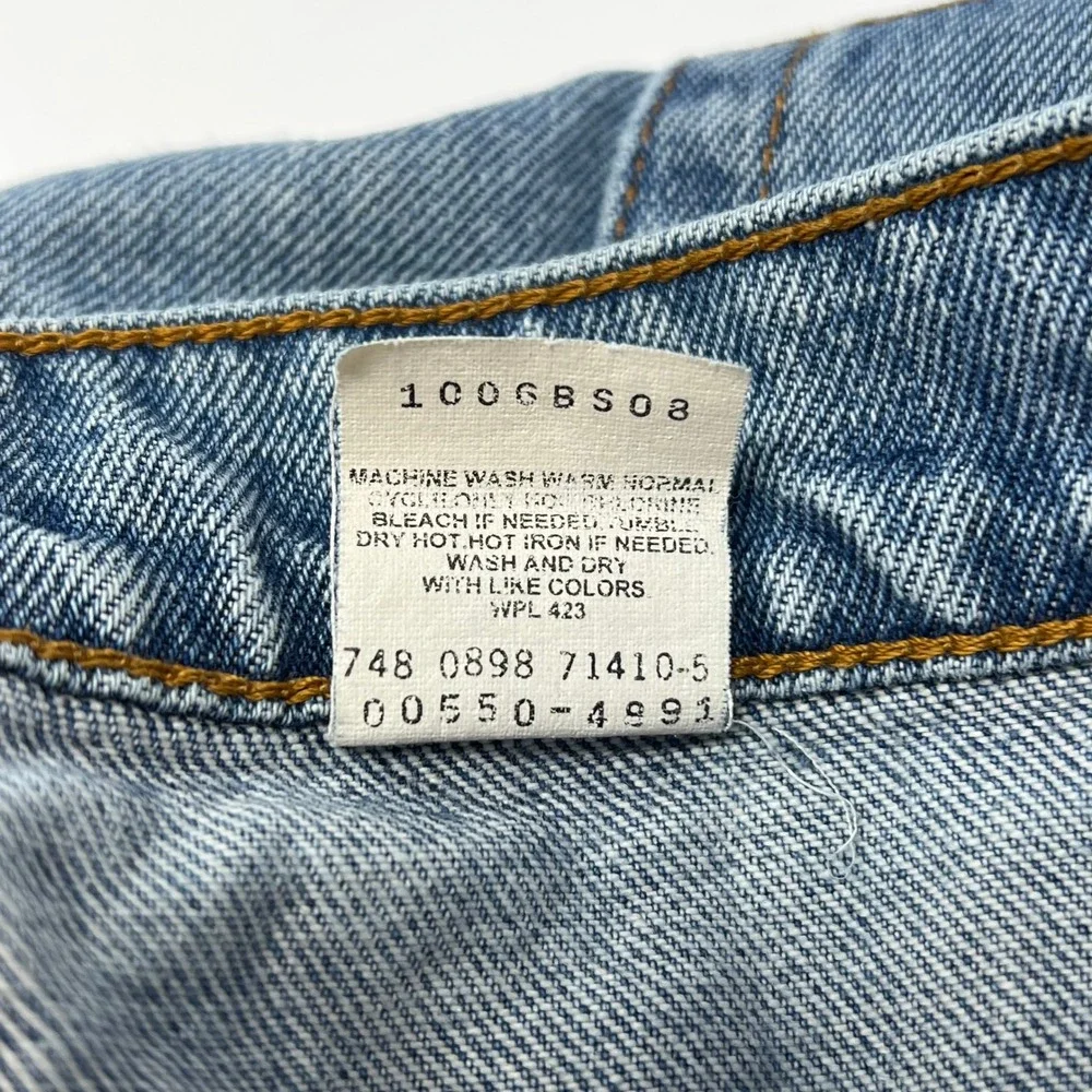 Vintage 1998 Levis 550 Relaxed Fit‎ Light Wash Jeans Mens 32x34